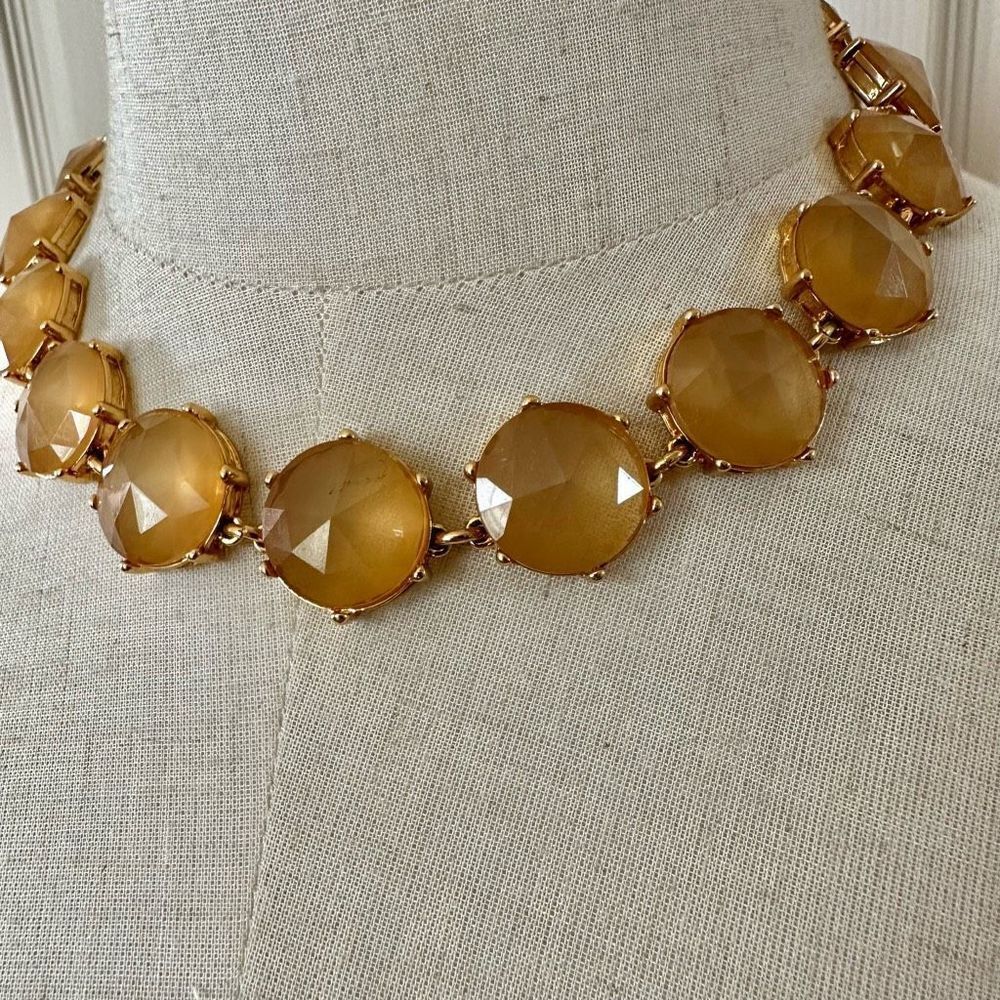 C Wonder yellow and gold tone link necklace - Picture 2 of 9